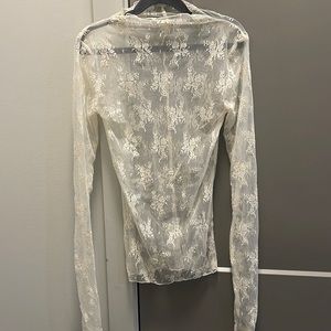 Free people sheer lace top